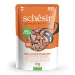 Alimento umido completo per gatto adulto Tonnetto e pollo con gamberetti in gelatina 12 BUSTINE DA 85GR